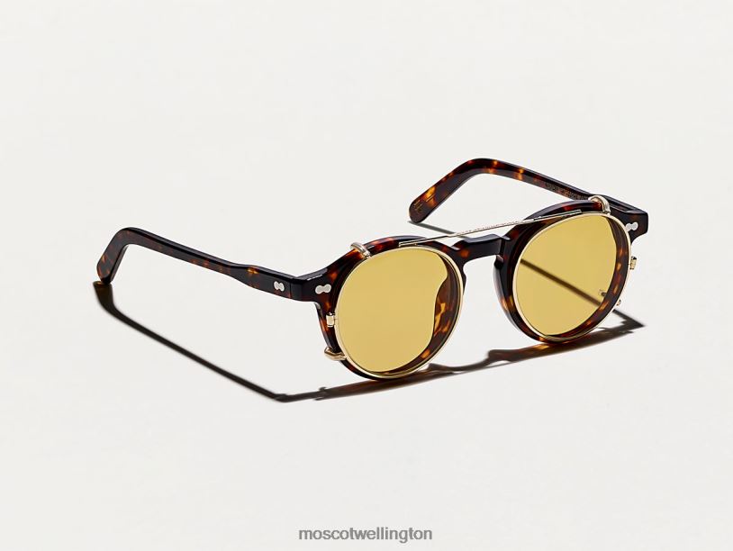 CLIPZEN GOLD WITH CUSTOM MADE TINTSMoscot Amber Eyeglasses B600J816