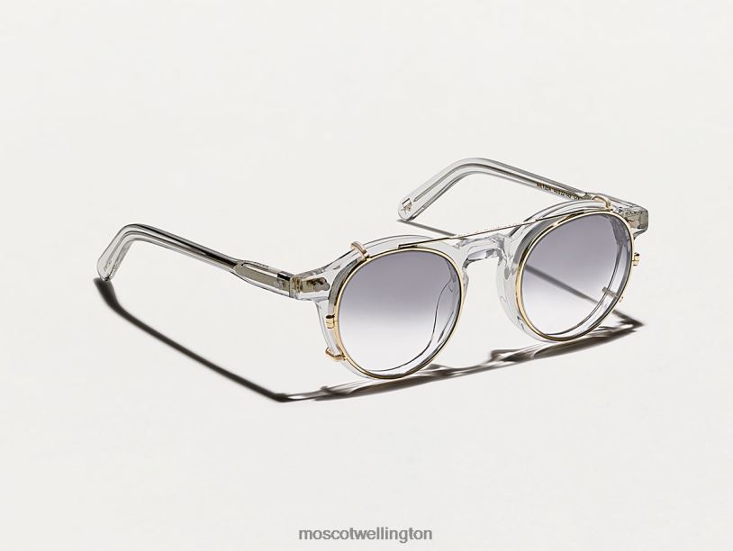 CLIPZEN GOLD WITH CUSTOM MADE TINTSMoscot American Grey Fade Eyeglasses B600J821