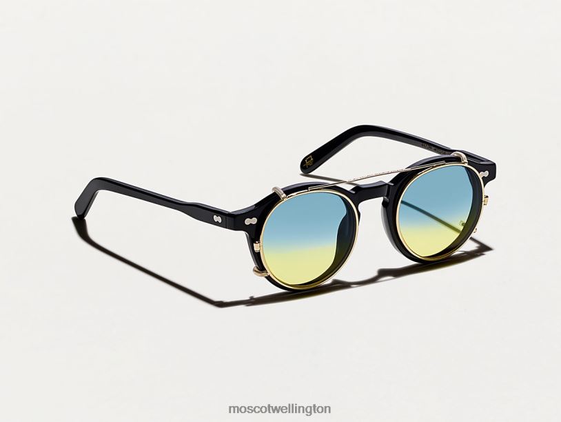 CLIPZEN GOLD WITH CUSTOM MADE TINTSMoscot Aqua Sunrise Eyeglasses B600J812