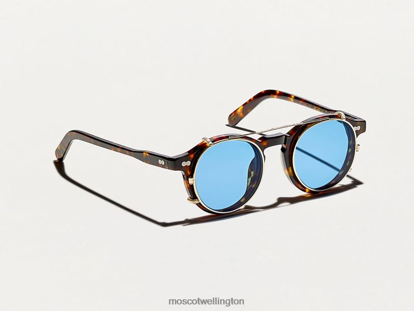 CLIPZEN GOLD WITH CUSTOM MADE TINTSMoscot Celebrity Blue Eyeglasses B600J810