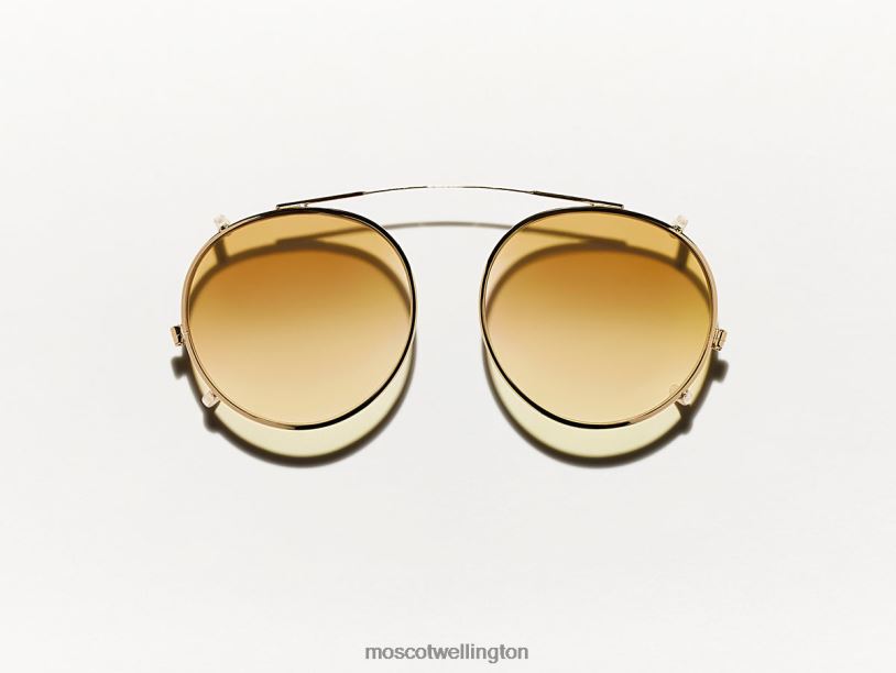 CLIPZEN GOLD WITH CUSTOM MADE TINTSMoscot Chestnut Fade Eyeglasses B600J815