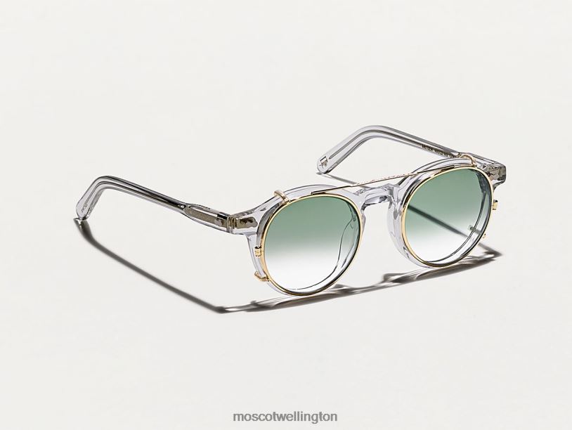 CLIPZEN GOLD WITH CUSTOM MADE TINTSMoscot G-15 Fade Eyeglasses B600J813