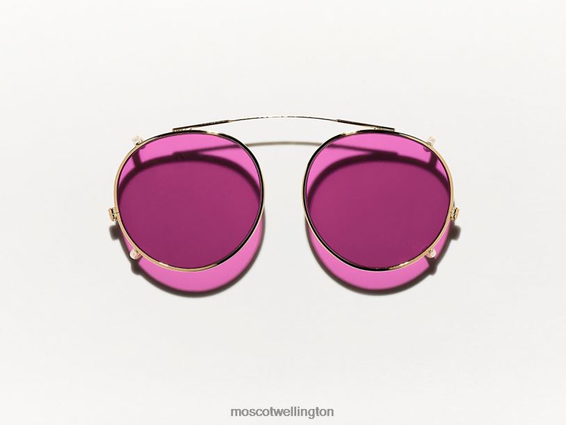 CLIPZEN GOLD WITH CUSTOM MADE TINTSMoscot Purple Nurple Eyeglasses B600J808