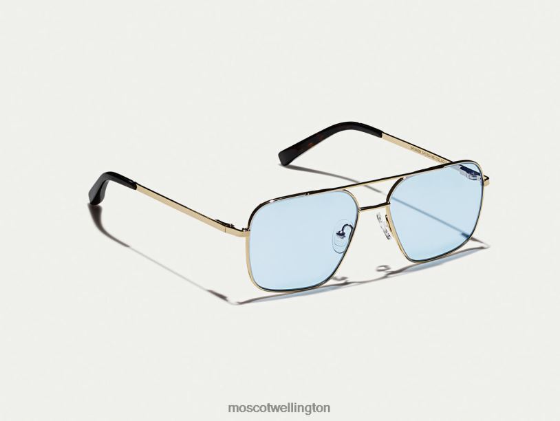 SHTARKER GOLD WITH CUSTOM MADE TINTSMoscot Bel Air Blue Eyeglasses B600J769