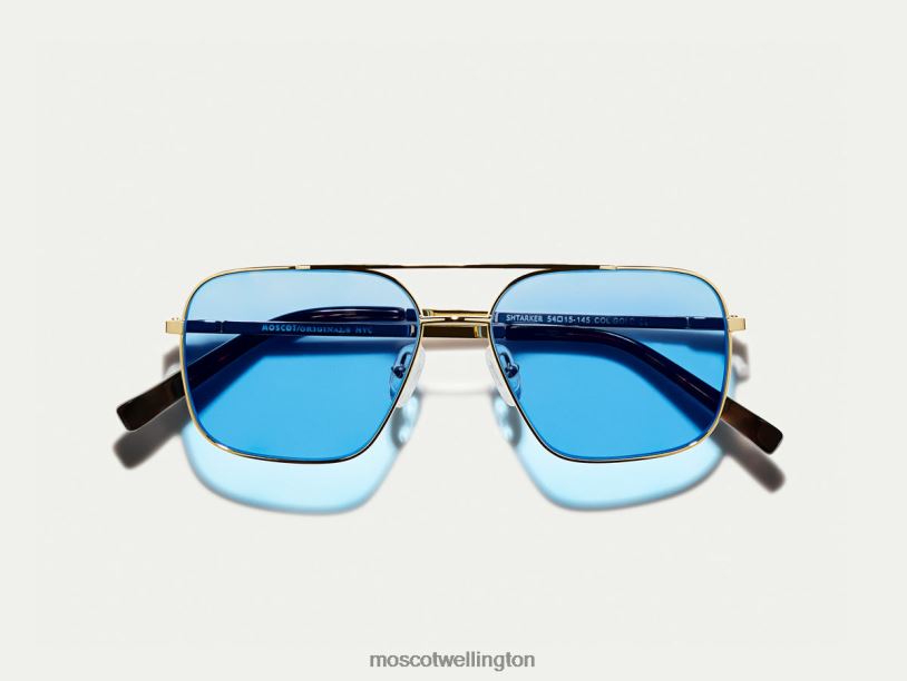 SHTARKER GOLD WITH CUSTOM MADE TINTSMoscot Celebrity Blue Eyeglasses B600J780