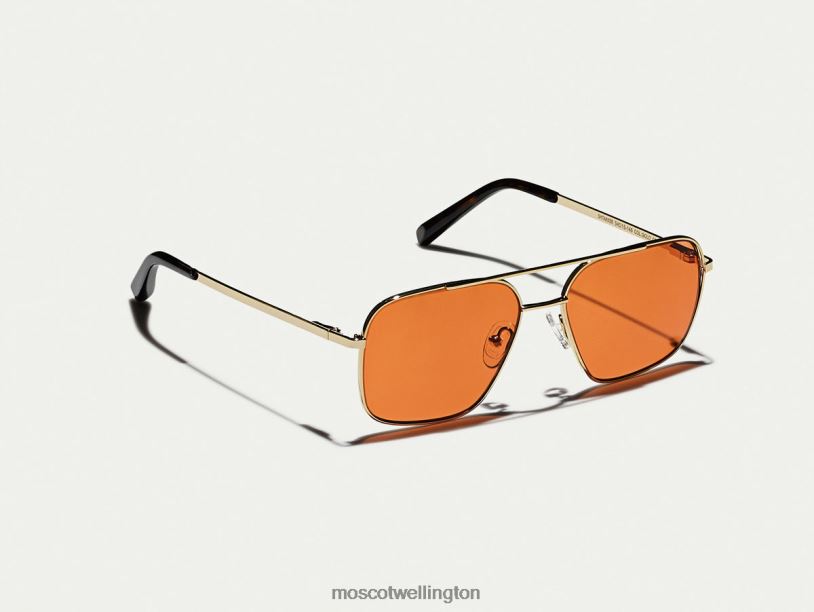 SHTARKER GOLD WITH CUSTOM MADE TINTSMoscot Woodstock Orange Eyeglasses B600J771