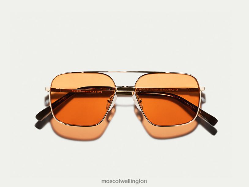 SHTARKER GOLD WITH CUSTOM MADE TINTSMoscot Woodstock Orange Eyeglasses B600J771