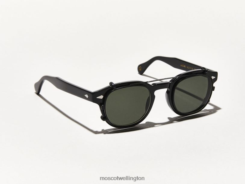 CLIPTOSHMoscot Matte Black Glasses B600J731