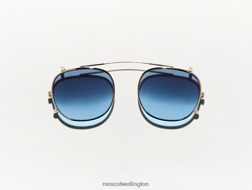 CLIPTOSH GOLD WITH CUSTOM MADE TINTSMoscot Denim Blue Glasses B600J737