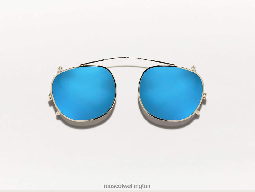 CLIPTOSH GOLD W/ MIRRORMoscot Blue Mirror Glasses B600J672