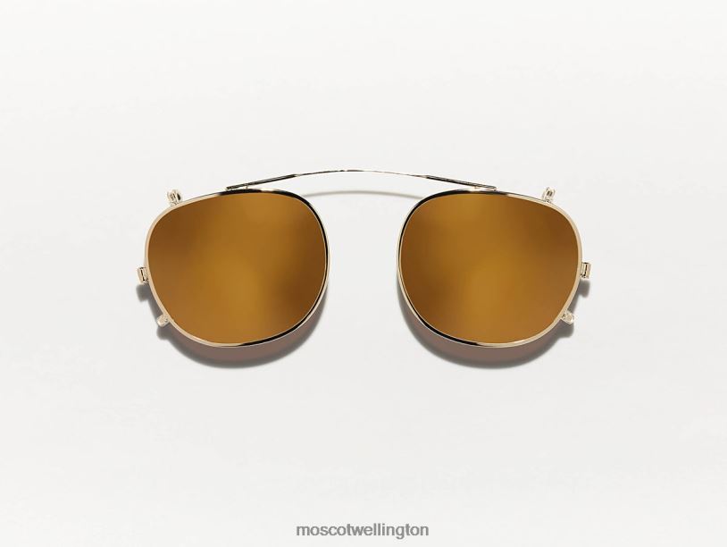 CLIPTOSH GOLD W/ MIRRORMoscot Gold Mirror Glasses B600J671