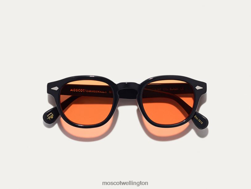 LEMTOSH BLACK WITH CUSTOM MADE TINTSMoscot Woodstock Orange Glasses B600J662