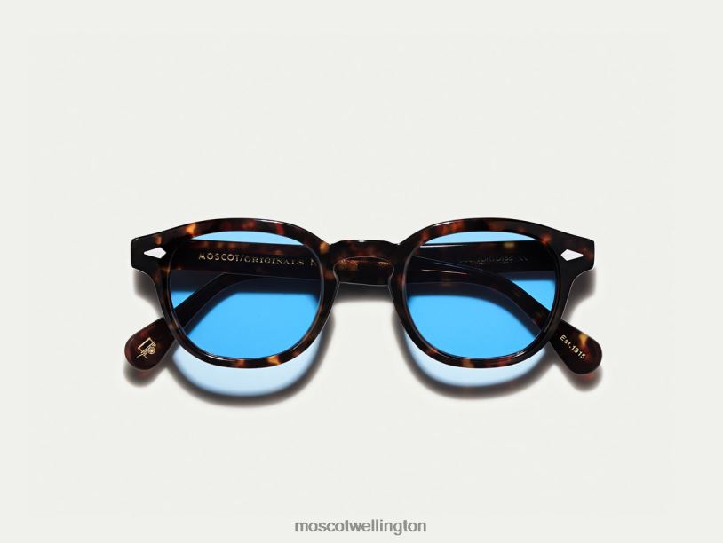 LEMTOSH TORTOISE WITH CUSTOM MADE TINTSMoscot Celebrity Blue Glasses B600J694