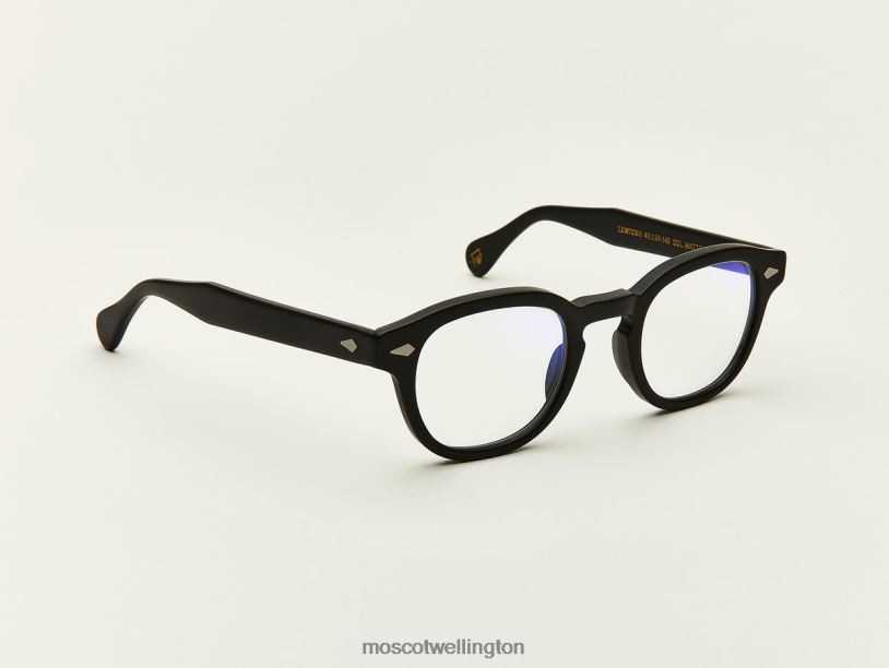 LEMTOSH W/ BLUE LIGHT FILTERMoscot Matte Black Glasses B600J756