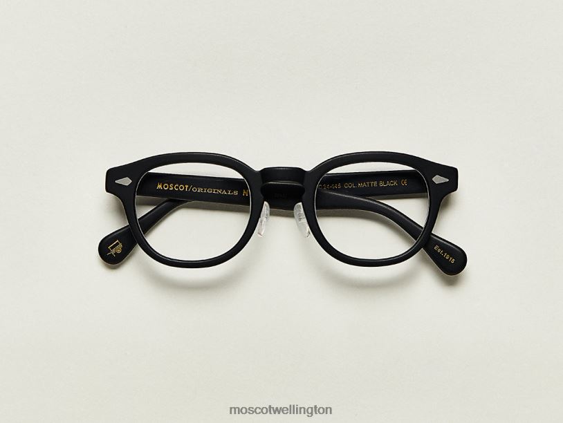 LEMTOSH W/ METAL NOSE PADSMoscot Matte Black Glasses B600J685