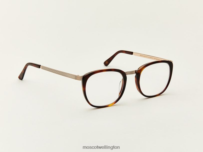 BRUDEMoscot Burnt Tortoise/Gold Eyeglasses B600J306