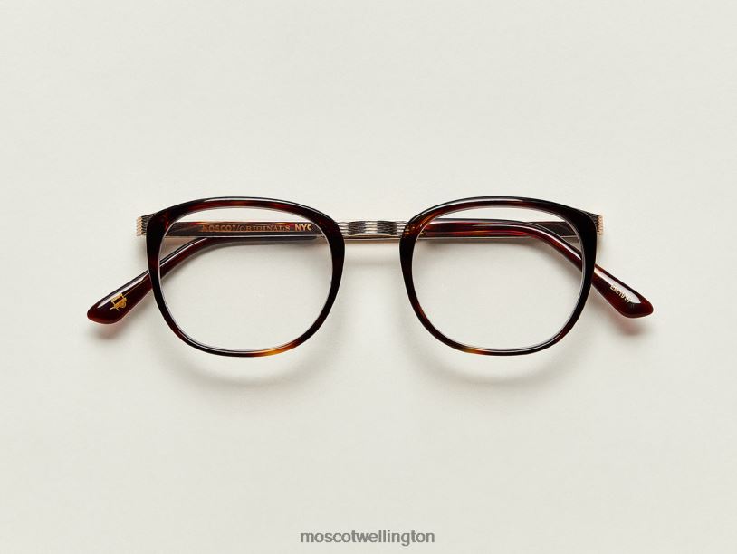 BRUDEMoscot Burnt Tortoise/Gold Eyeglasses B600J306