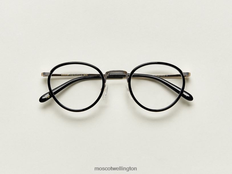 BUPKESMoscot Black/Gold Eyeglasses B600J206