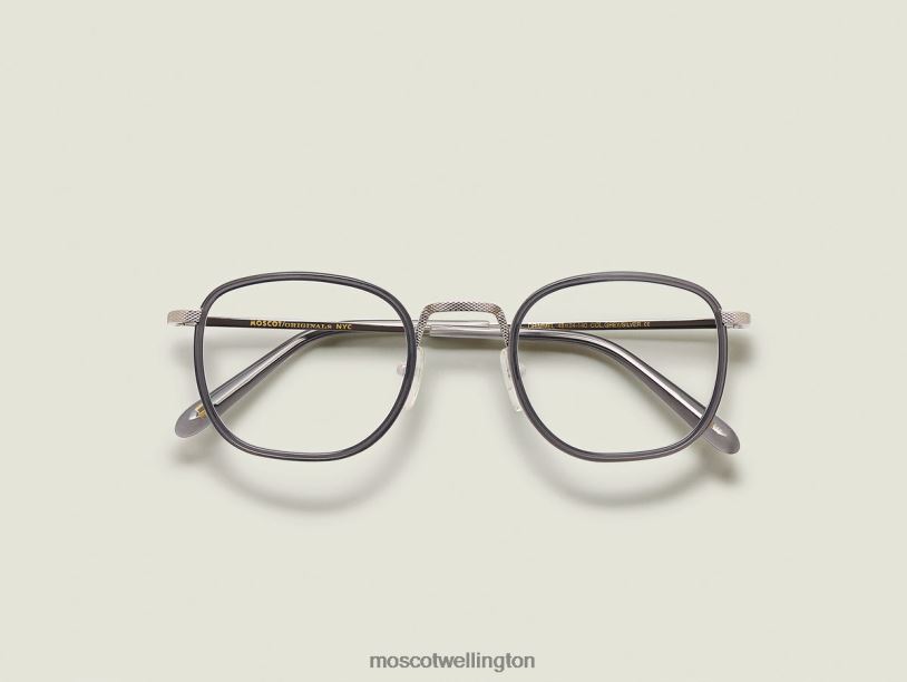 DRIMMELMoscot Grey/Silver Eyeglasses B600J245