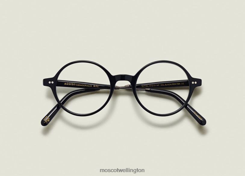 GITTELMoscot Black/Pewter Eyeglasses B600J165