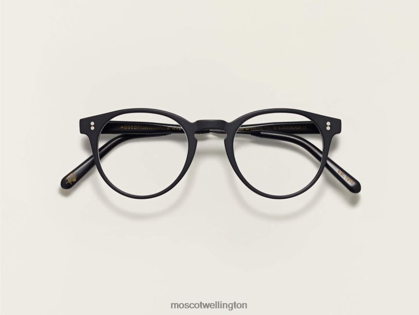 GOLDAMoscot Matte Black Eyeglasses B600J254