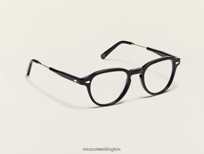 KASHMoscot Black/Gold Eyeglasses B600J83