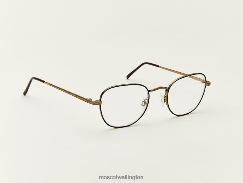 KIBITSMoscot Tortoise/Antique Gold Eyeglasses B600J288