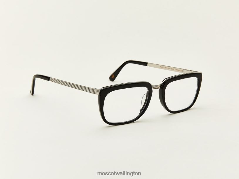 KLUGMoscot Black/Silver Eyeglasses B600J304