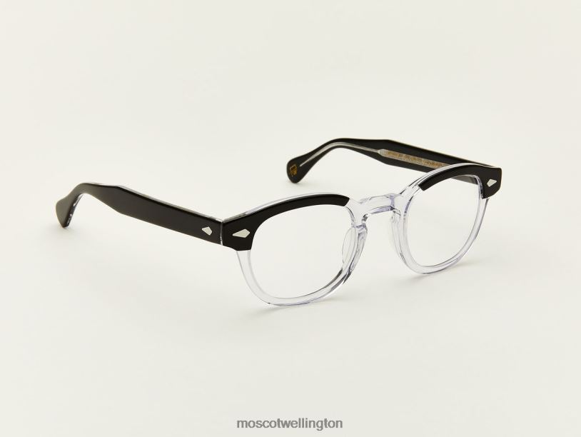 LEMTOSHMoscot Black Crystal Eyeglasses B600J16