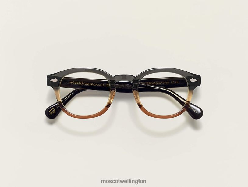 LEMTOSHMoscot Grey-Brown Fade Eyeglasses B600J10