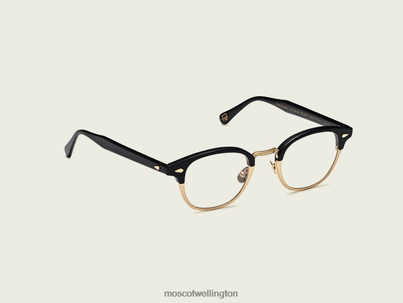 LEMTOSH-MACMoscot Matte Black/Matte Gold Eyeglasses B600J203