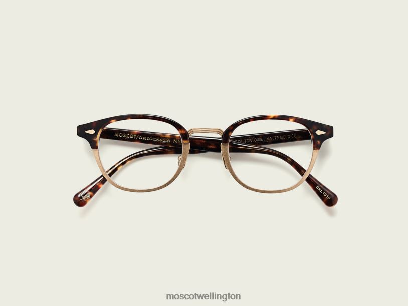 LEMTOSH-MACMoscot Tortoise/Matte Gold Eyeglasses B600J205