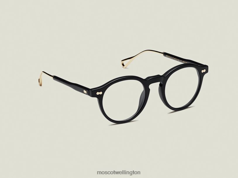 MILTZEN-TT SEMoscot Matte Black/Gold Eyeglasses B600J208