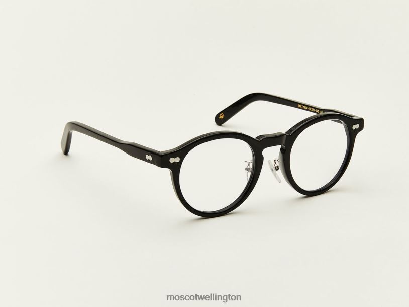 MILTZEN W/ METAL NOSE PADSMoscot Black Eyeglasses B600J201