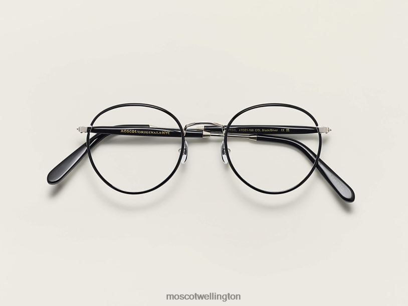 PITSELMoscot Black/Silver Eyeglasses B600J311