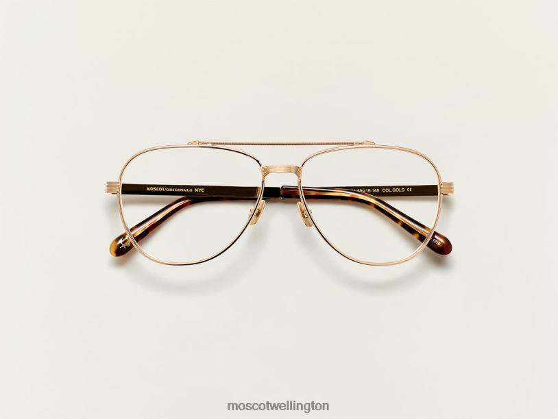 SHAVMoscot Gold Eyeglasses B600J289