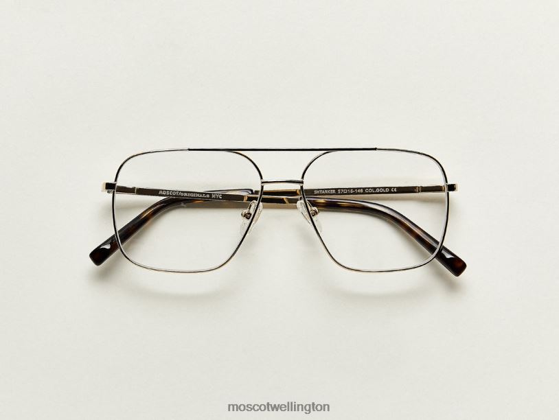 SHTARKERMoscot Gold Eyeglasses B600J184