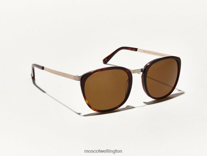 BRUDE SUNMoscot Burnt Tortoise/Gold Sunglasses B600J605