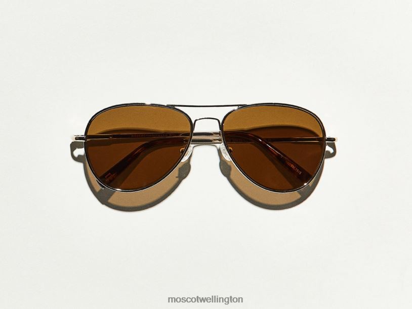 JACOB SUNMoscot Gold Sunglasses B600J545
