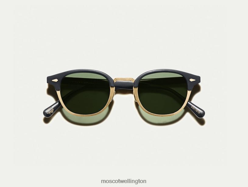 LEMTOSH-MAC SUNMoscot Matte Black/Matte Gold Sunglasses B600J516