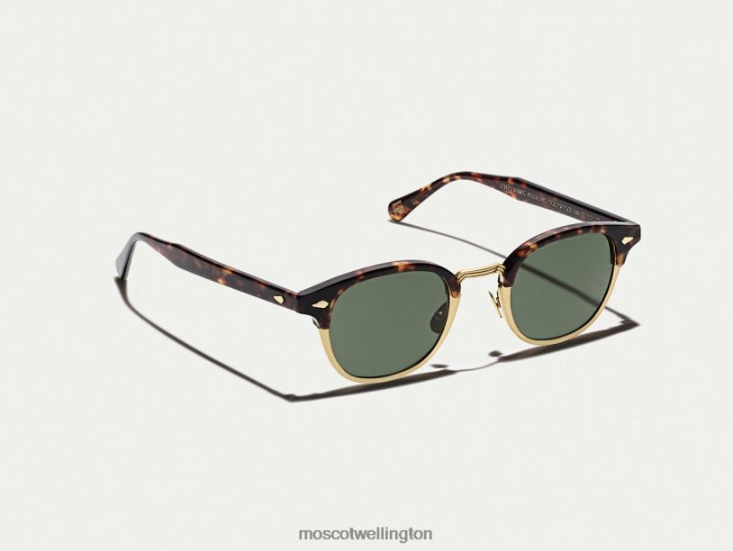 LEMTOSH-MAC SUNMoscot Tortoise/Matte Gold Sunglasses B600J515