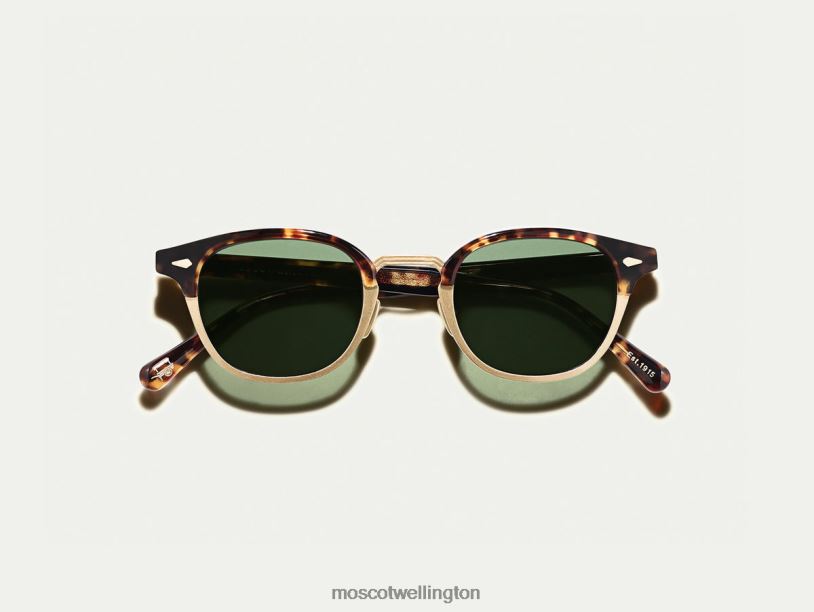 LEMTOSH-MAC SUNMoscot Tortoise/Matte Gold Sunglasses B600J515