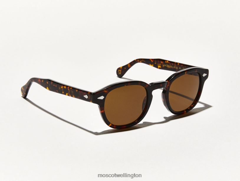 LEMTOSH SUNMoscot Tortoise with Cosmitan Brown Lens Sunglasses B600J386