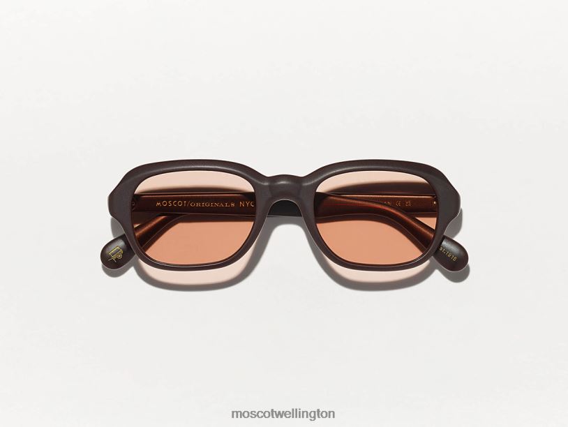 MESHUG SUNMoscot Matte Dark Brown Sunglasses B600J607