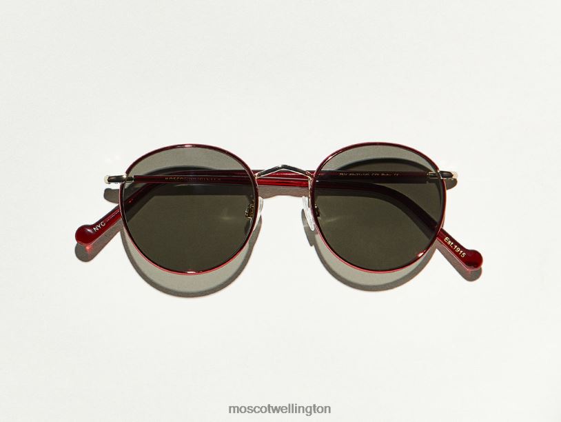 ZEV SUNMoscot Ruby/Gold Sunglasses B600J479